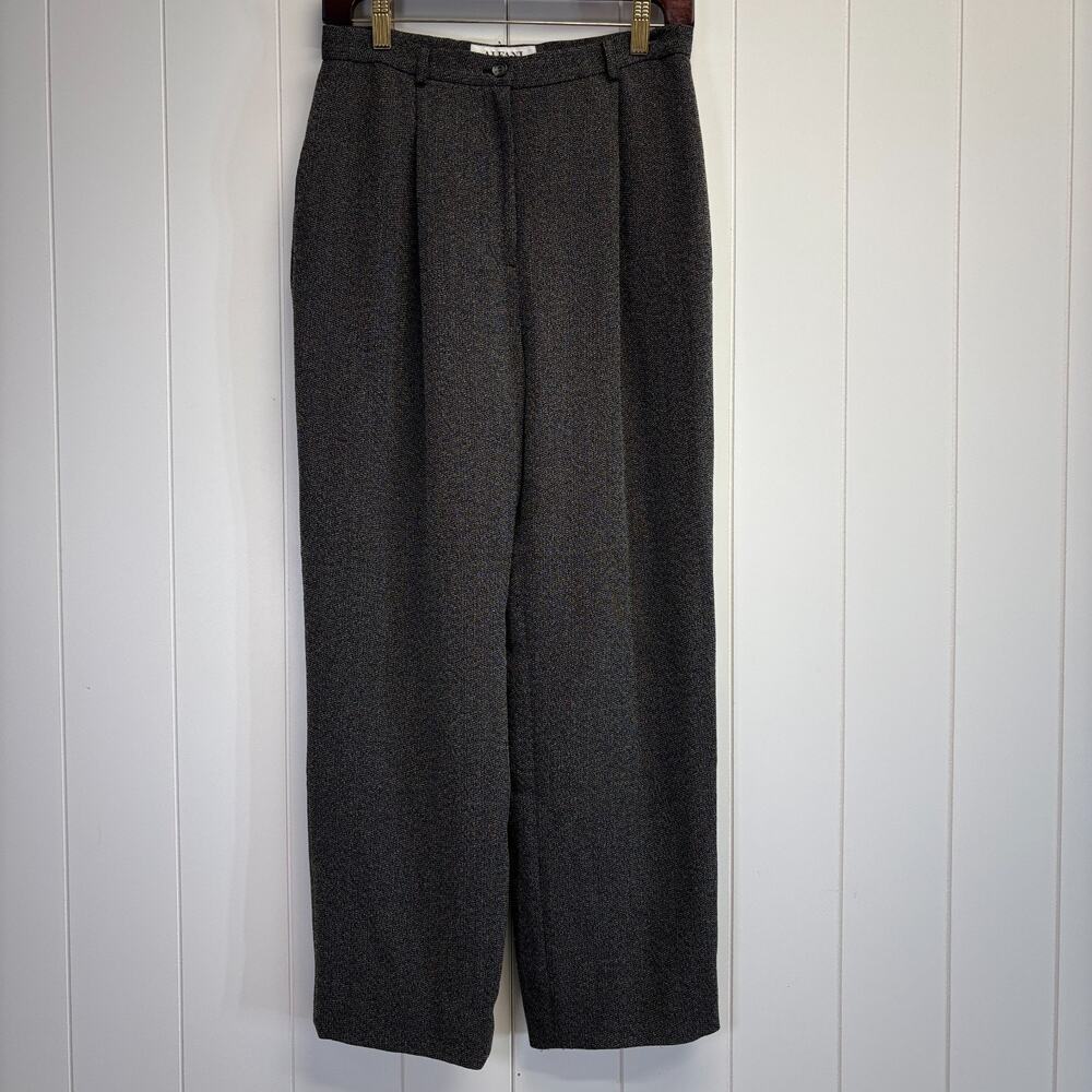 Vintage Alfani Petite Womens Corpcore‎ Old Money Wide Leg Dress Pants Size 8P